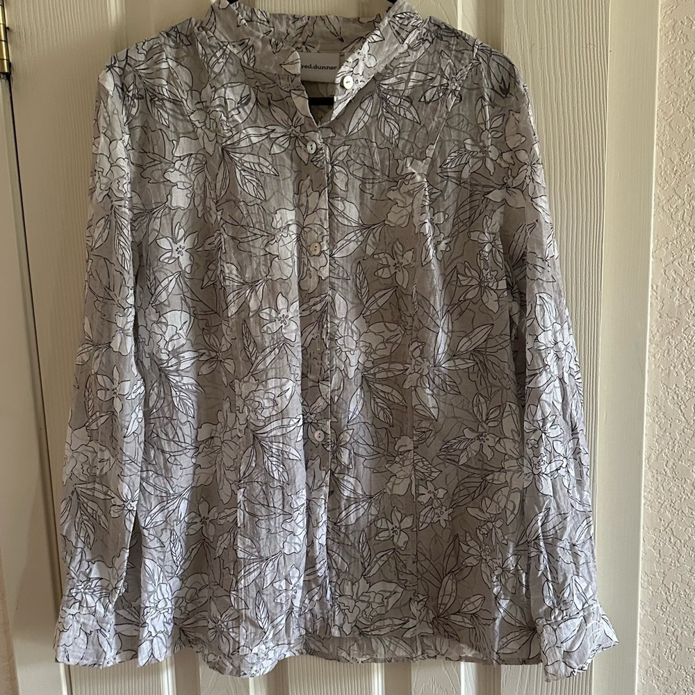 Alfred Dunner‎ Leaf Pattern Blouse